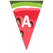 Wassermelonegeburtstagsflagge Melone-Party Sommer Wimpelkette (Dritte Fahne)