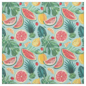 Wassermelonen-, Ananas- und Zitrusmuster Stoff (Muster)