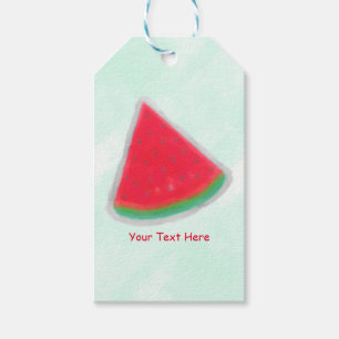 Wassermelonen-Aquarell-Geburtstagsfeier - Individu Geschenkanhänger