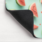 Wassermelonen auf Grün Mousepad (Ecke)