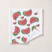 Wassermelonen Badezimmer Handtuch Sets (Waschlappen)