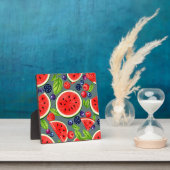 Wassermelonen-Beeren-Sommer-Muster Fotoplatte (InSitu)