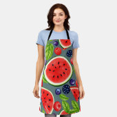 Wassermelonen-Beeren-Sommer-Muster Schürze (Getragen)