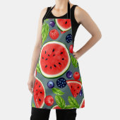 Wassermelonen-Beeren-Sommer-Muster Schürze (InSitu)
