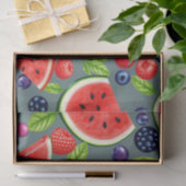 Wassermelonen-Beeren-Sommer-Muster Seidenpapier (Geschenk)
