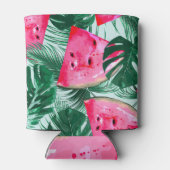 Wassermelonen, Blätter aus Palmen: tropisches naht Dosenkühler (Rückseite)