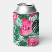 Wassermelonen, Blätter aus Palmen: tropisches naht Dosenkühler (Kanne Rückseite)