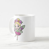 Wassermelonen-Blumenfee-Tasse Kaffeetasse (Vorderseite Links)