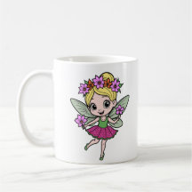 Wassermelonen-Blumenfee-Tasse