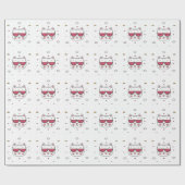Wassermelonen-Brille Geschenkpapier (Flach)