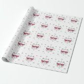 Wassermelonen-Brille Geschenkpapier (Ungerollt)