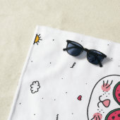 Wassermelonen-Brille Strandtuch (Beispiel)