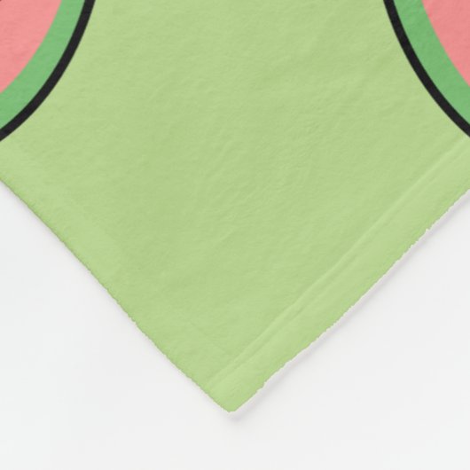 Wassermelonen Custom Fleece Blanket (Ecke)