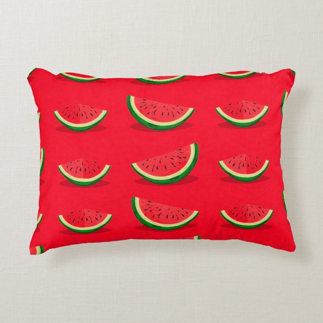 Wassermelonen Dekokissen (Vorderseite)