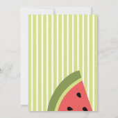 Wassermelonen Einladung (Rückseite)
