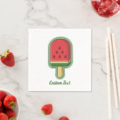 Wassermelonen-Eis-Stick Serviette (Beispiel)