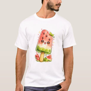 Wassermelonen-Eispops-Kawaii-T-Shirt T-Shirt