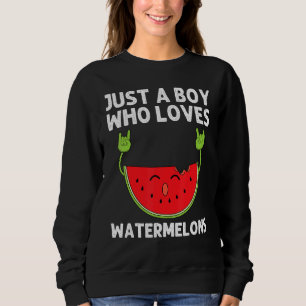 Wassermelonen-Entwürfe für Jungen Kinder Sommerfru Sweatshirt