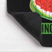 Wassermelonen essender Meister Lustiger Sommer Fru Mousepad (Ecke)