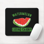 Wassermelonen essender Meister Lustiger Sommer Fru Mousepad (Mit Mouse)