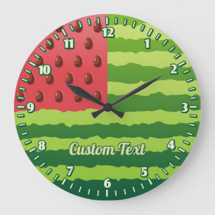 Wassermelonen-Flagge Große Uhr