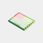 Wassermelonen-Flagge Post-it Klebezettel (angewinkelt)