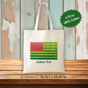 Wassermelonen-Flagge Tragetasche