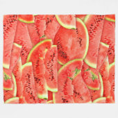 Wassermelonen Fleecedecke (Vorderseite (Horizontal))