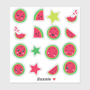 Wassermelonen Freude Aufkleber