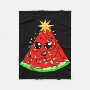 Wassermelonen-Frucht Hawaiianisches Weihnachten So Fleecedecke