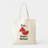 Wassermelonen Frucht Lustig Tragetasche (Rückseite)