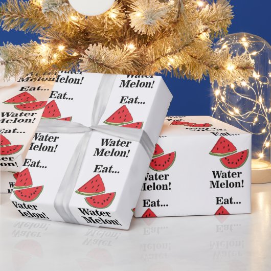 Wassermelonen-Frucht Lustiger Sommer Geburtstag Geschenkpapier (Feiertage)