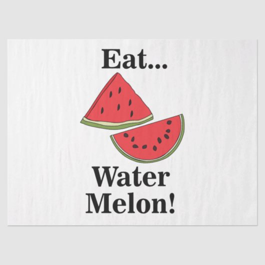 Wassermelonen Frucht Lustiger Sommer Geburtstag Seidenpapier (Vorderseite)