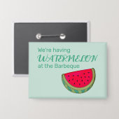 Wassermelonen-Frucht-Sammlertaste Button (Vorderseite/Rückseite)