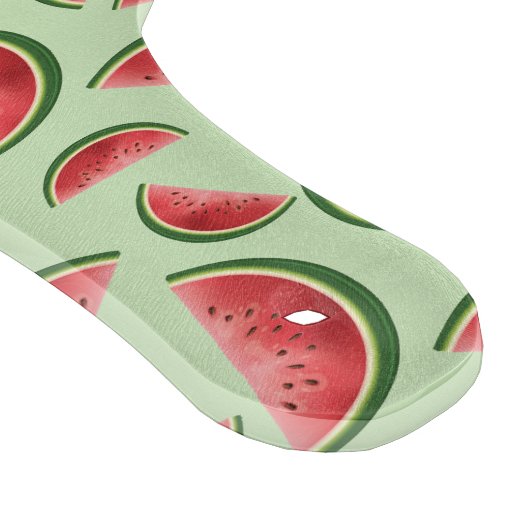 Wassermelonen-Fruchtmuster auf Grün mit Individuel Schneidebrett (Ecke)