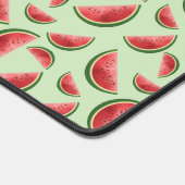 Wassermelonen-Fruchtmuster auf Grün mit Individuel Schreibtischunterlage (Ecke)