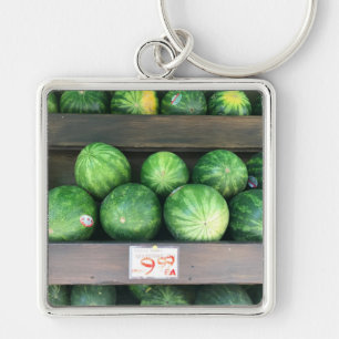 Wassermelonen für den Verkauf Corner Bodega NYC Fo Schlüsselanhänger