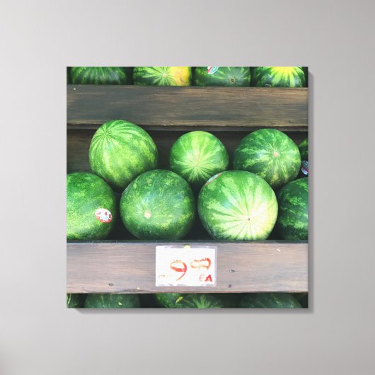Wassermelonen für den Verkauf, Obstständer, New Yo Leinwanddruck (Vorderseite)