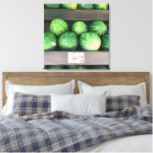 Wassermelonen für den Verkauf, Obstständer, New Yo Leinwanddruck (Insitu (Schlafzimmer))