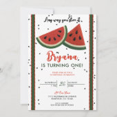 Wassermelonen Garn beliebig Sie schneiden es 1. Ge Einladung (Vorderseite)