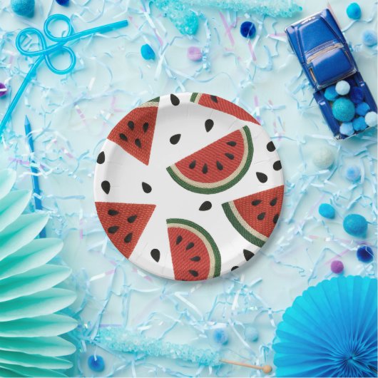 Wassermelonen Garn Egal wie Sie es schneiden Party Pappteller (Party)