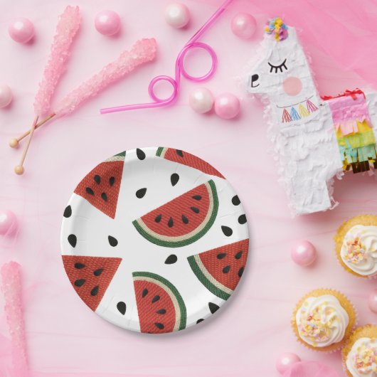 Wassermelonen Garn Egal wie Sie es schneiden Party Pappteller (Party)