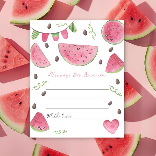 Wassermelonen-Geburtstags-Zeitkapselbotschaft (Von Creator hochgeladen)