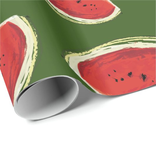 Wassermelonen Geschenkpapier (Rolleneckpunkt)