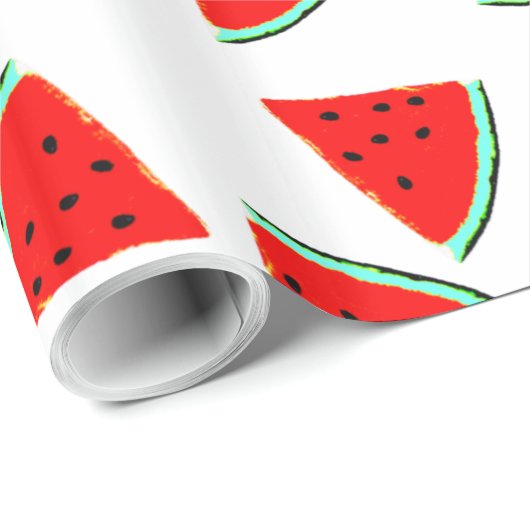 Wassermelonen Geschenkpapier (Rolleneckpunkt)