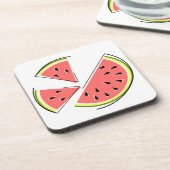 Wassermelonen Getränkeuntersetzer (Linke Seite)