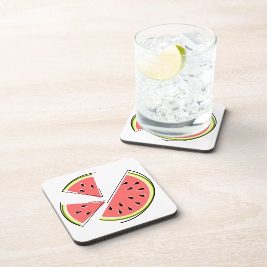 Wassermelonen Getränkeuntersetzer (Rechte Seite)