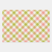 Wassermelonen Gingham Geschenkpapier Set (Vorderseite)