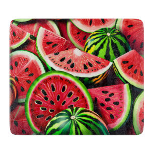 Wassermelonen-Glas-Schneidbrett Schneidebrett