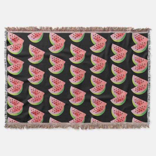 Wassermelonen Hälften Pink Decke (Vorderseite)